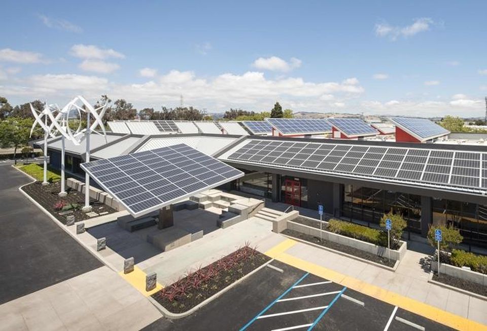 MUST be cited as IBEW and NECA's Zero Net Energy Center in San Leandro.credit: Chad Ziemendorf