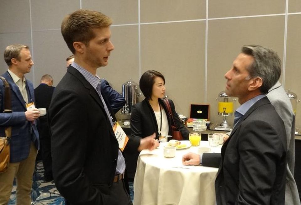 Attendees network at Bay Area Capital Markets and Real Estate Finance.
