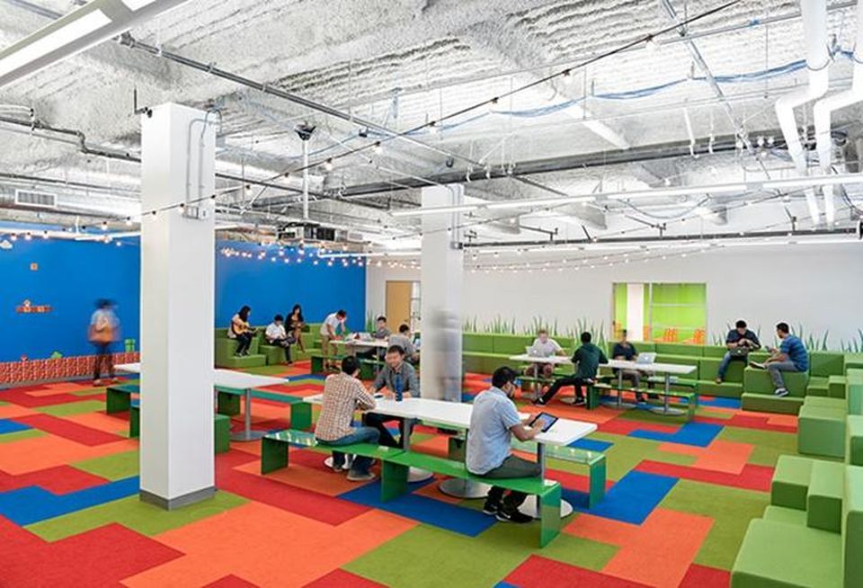 Chartboost uses images from video games on its wallsCredit: JLL