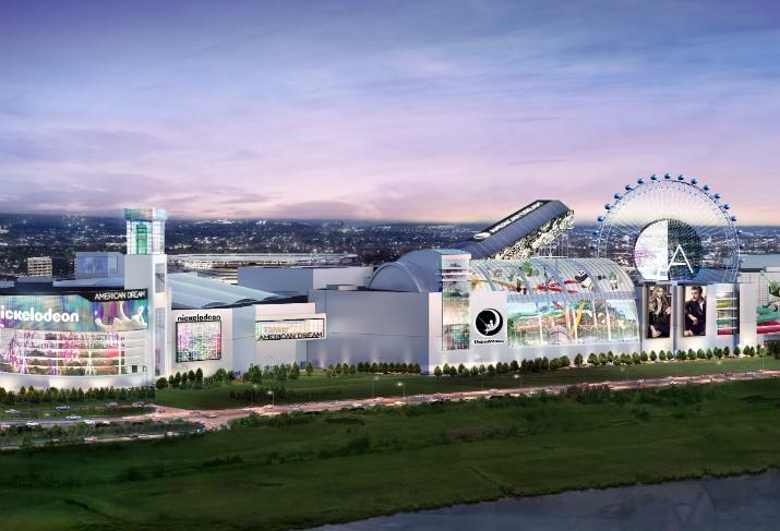 A partial rendering of Triple Five Group's American Dream Meadowlands mall, current as of May 2019