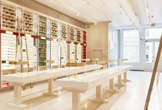Warby Parker's NY flagship store on Greene Street
credit: Warby Parker