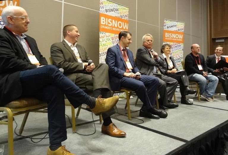 California College of the Arts' David Meckel, American Campus Communities' Noel Brinkman, DCI Engineers' Jeff Brink, UC Hastings College of Law's David Seward, TMG Partners' Denise Pinkston, SFHAC's Todd David and Reuben, Junius & Rose's Daniel Frattin, who moderated