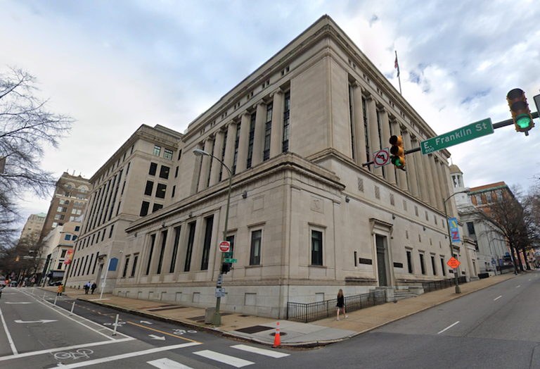 The Virginia Supreme Court building in Richmond. 