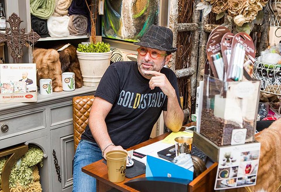 Magnolia Emporium owner Randolph James has an interior design store on Lincoln Street in The Gold District.