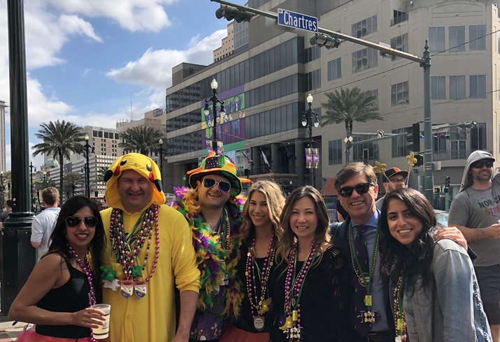 Chartres Lodging Group at Chartres Street: Anjali Agarwal, Matt Cox, Greg Morgan, Nicole Gambino, Maki Bara, Rob Kline, Hanna Basra
