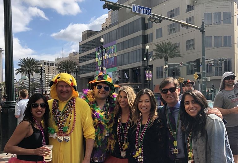 Chartres Lodging Group at Chartres Street: Anjali Agarwal, Matt Cox, Greg Morgan, Nicole Gambino, Maki Bara, Rob Kline, Hanna Basra