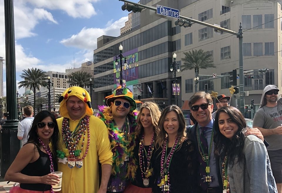 Chartres Lodging Group at Chartres Street: Anjali Agarwal, Matt Cox, Greg Morgan, Nicole Gambino, Maki Bara, Rob Kline, Hanna Basra