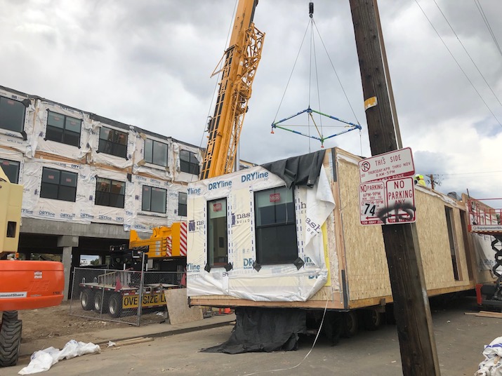 Modular Workforce Housing Project Rises Across From Mile High Stadium