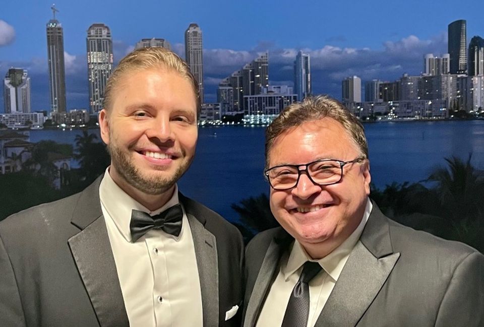Marco Roca Sr. (right) with son Marco Roca Jr., who is Reveille's chief investment officer