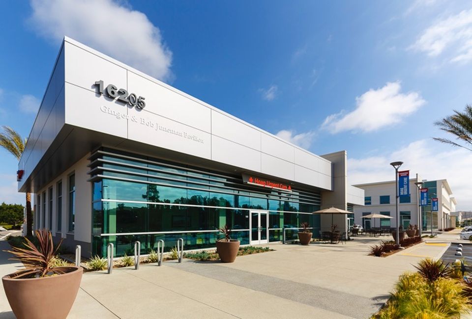 This Urgent Care Center occupies the 7.2k SF retail space at Hoag Health Center Irvine