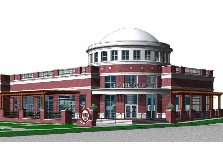 Rendering of Legion Brewing Company in SouthPark, Charlotte, North Carolina