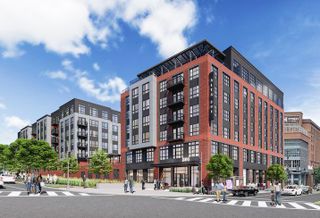 A rendering of the 327-unit Alta 801 building at 801 New Jersey Ave. NW. 
