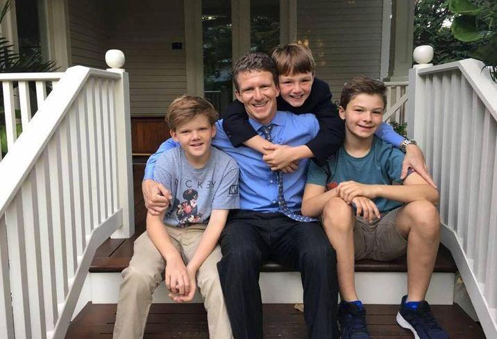 Walker & Dunlop CEO Willy Walker with his three sons Willy Walker and Sons