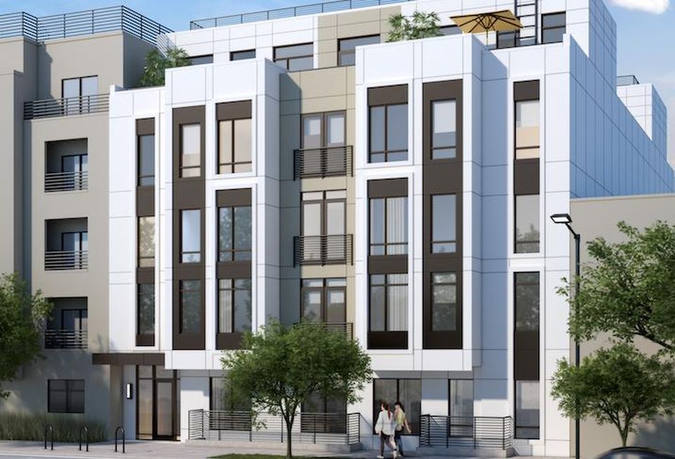 A rendering of District Growth's condo project at 1358-1360 Florida Ave. NW.