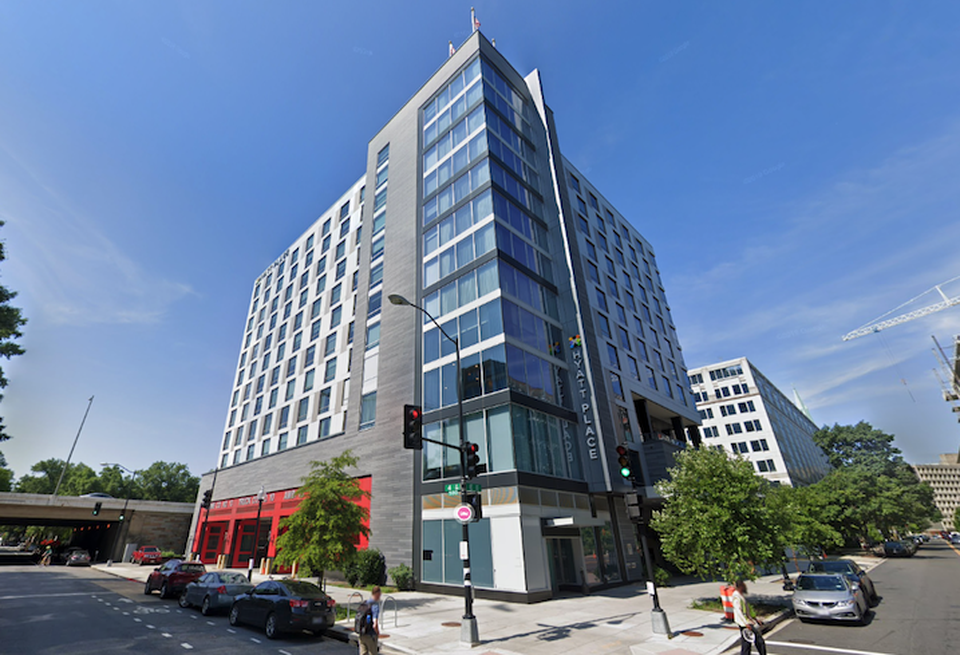 The Hyatt Place Washington D.C. National Mall at 400 E St. SW.
