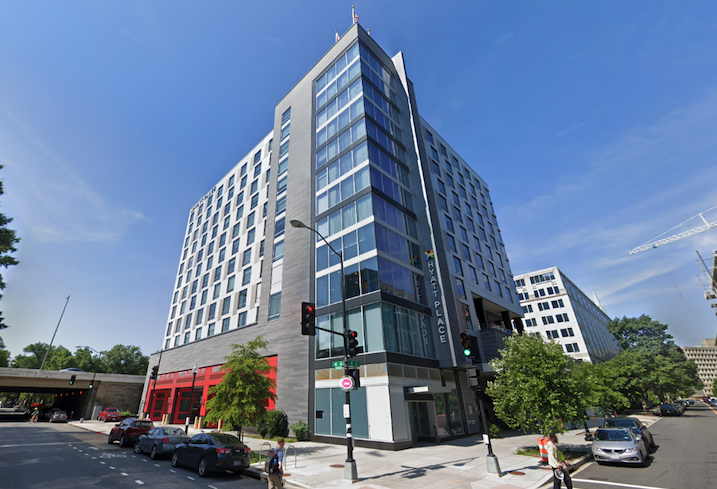 The Hyatt Place Washington D.C. National Mall at 400 E St. SW. 