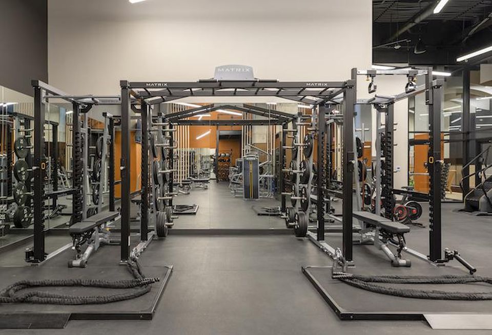 The fitness center at the RiverPoint apartment building in D.C. 