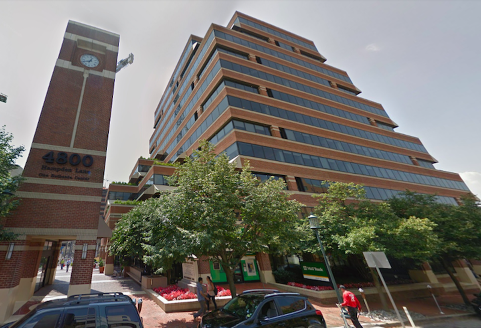 The office building at 4800 Hampden Lane in Bethesda