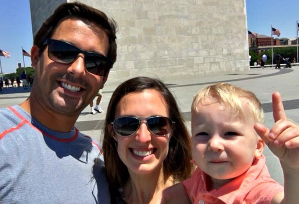 Sterling Bay senior property manager Martin Huttenlocker, wife Jordan and son Harrison