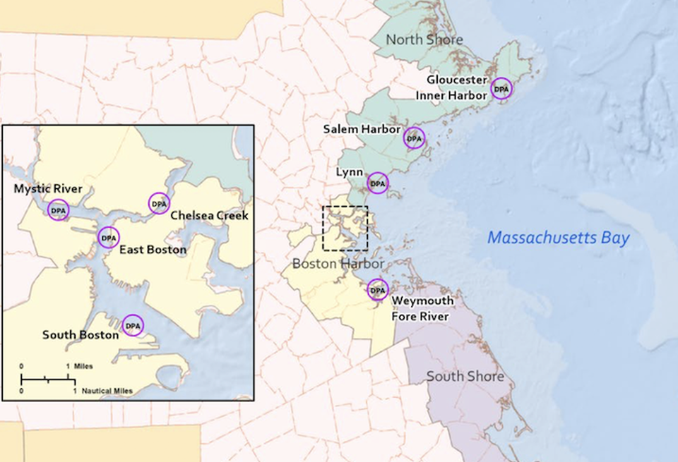 Four of the 10 Designated Port Areas are located in or near Boston Harbor.