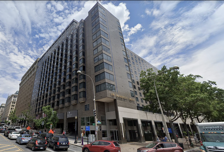 The JW Marriott Hotel in Downtown D.C., a Host Hotels-owned property that has 777 rooms and 35K SF of meeting space. 