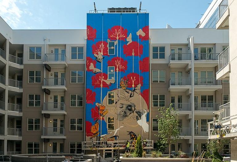 Crescent Communities' NOVEL Stonewall Station mural by Osiris Rain