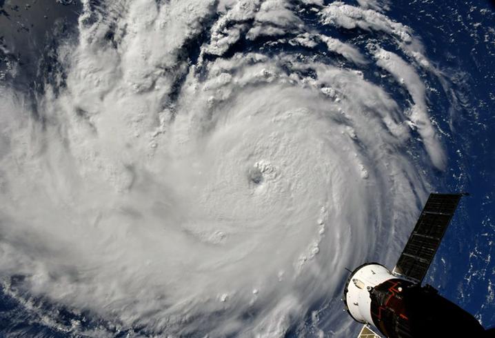 Satellite image of Hurricane Florence Sept 10