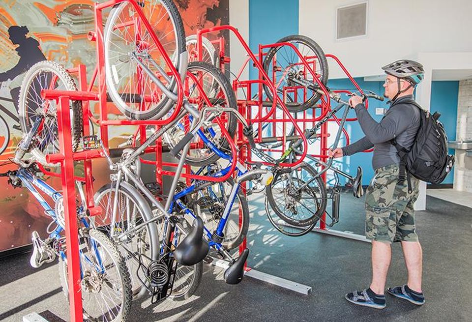 Bike storage at 525 North Tryon