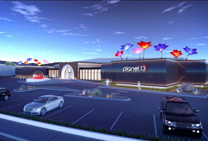 Planet 13 will include electric interactive lotus flowers on the rooftop.