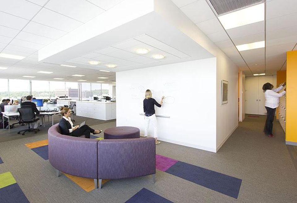 The Siemens office in Iselin, N.J., uses the NewWow model, which focuses on enhancing the user experience.