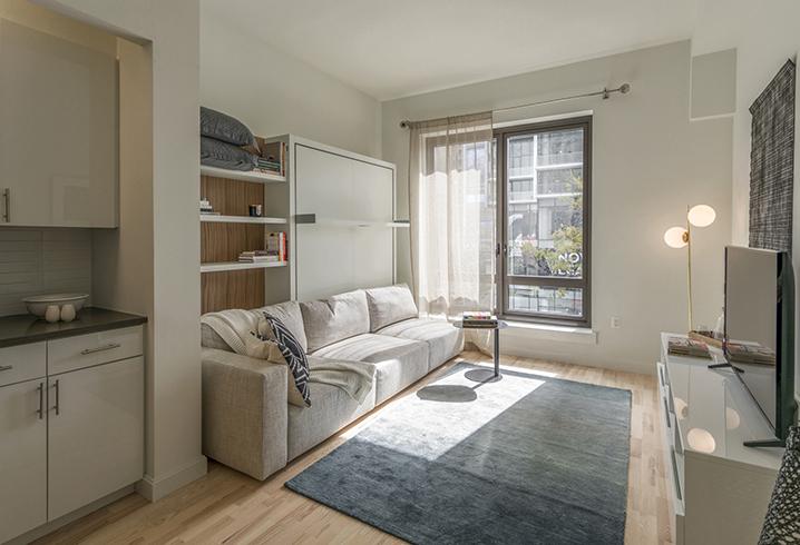 Caesura in Brooklyn features 34 micro-units of less than 400 SF.