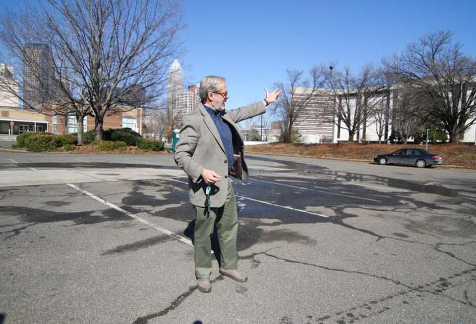Historian Tom Hanchett in what was once Brooklyn Charlotte