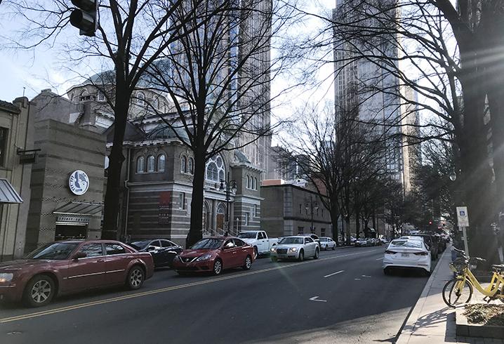 Tryon Street between 8th and 7th streets