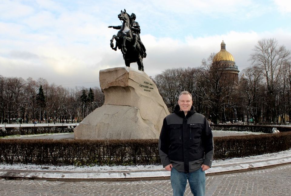 Stuart Anderson, executive director of the National Foundation for American Policy, on vacation in St.Petersburg.