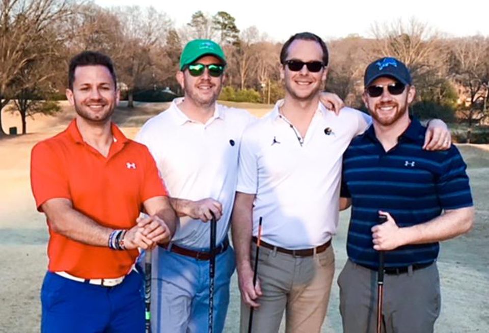 Co-founders of Capstone, from left: George Chmiel, an entrepreneur in San Diego, Beau McIntosh, now a partner with Dominion Realty Partners, A.J. Klenk and Brian Ford.