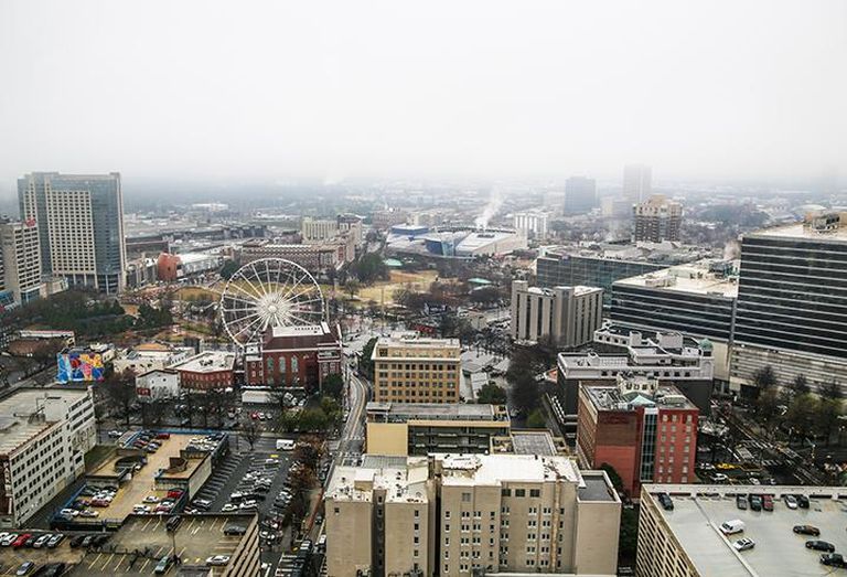 Courtesy of Amber Kimbrell, Stevens & Wilkinson // Views from Stevens & Wilkinson's downtown Atlanta office
