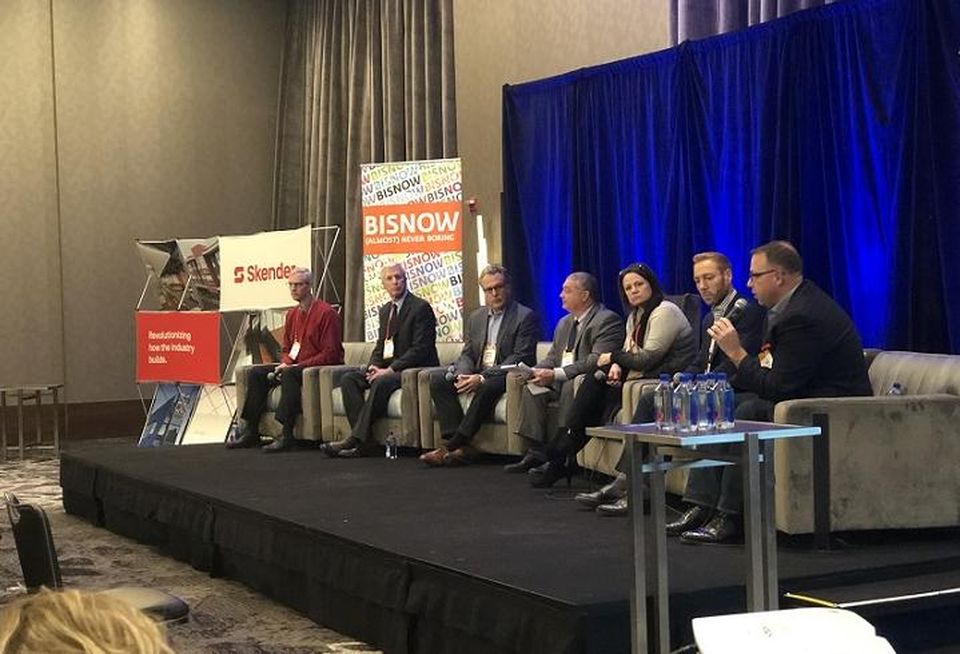 The Future of Healthcare Facilities session at Bisnow Healthcare event.