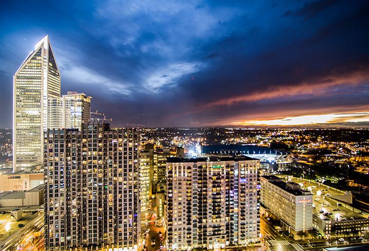 Charlotte skyline view from Ascent Uptown