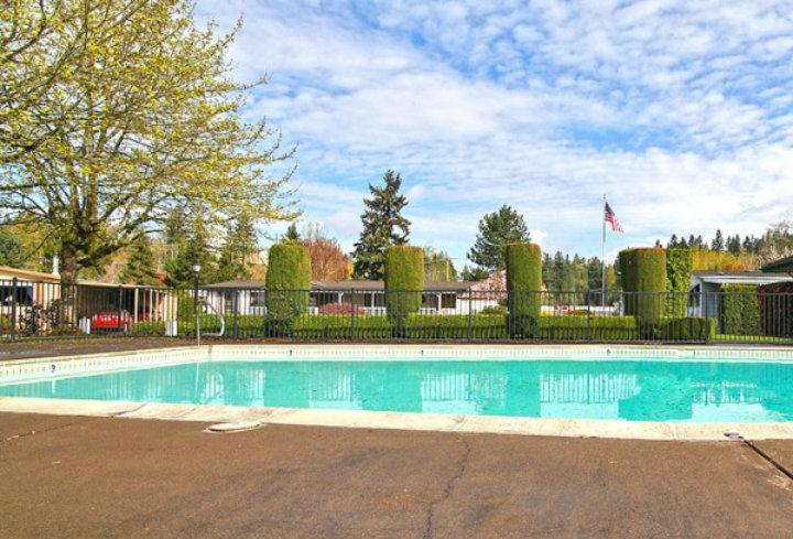 Equity LifeStyle Properties' Shadowbrook community pool in Portland, Ore.