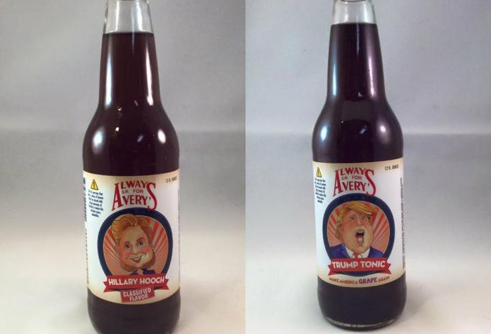 Avery's Soda, Hillary Hooch, Trump Tonic