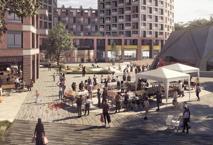 Reading town centre regeneration
