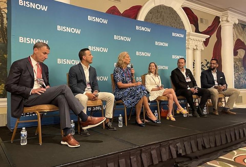 BXP’s Jake Stroman, WeWork’s Nicholas Demarinis, Urban Atlantic’s Vicki Davis, JLL’s Elizabeth Cooper, Jose Andrés Group’s Sam Bakhshandehpour and Downtown DC BID's Gerren Price.