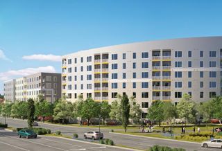 A rendering of Monday Properties' project at 2000 North Beauregard Street in Alexandria. 