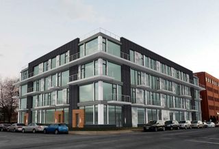 An old rendering showing Finmarc's vision for converting 801 North Fairfax St. to condos. 