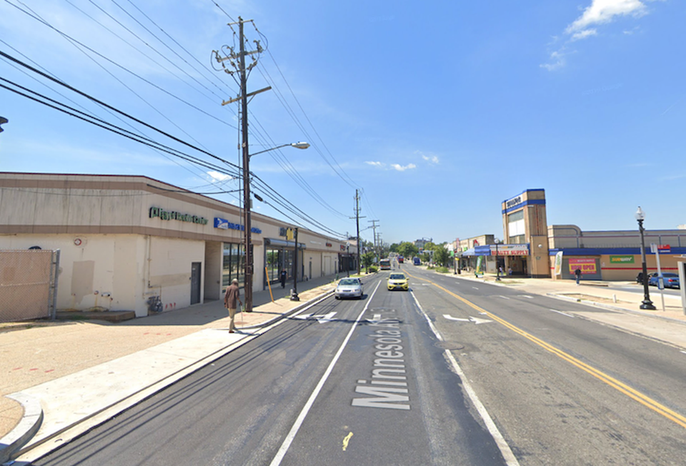 The block of Minnesota Avenue NE where D.C. plans to anchor a new development with a 700-person agency.