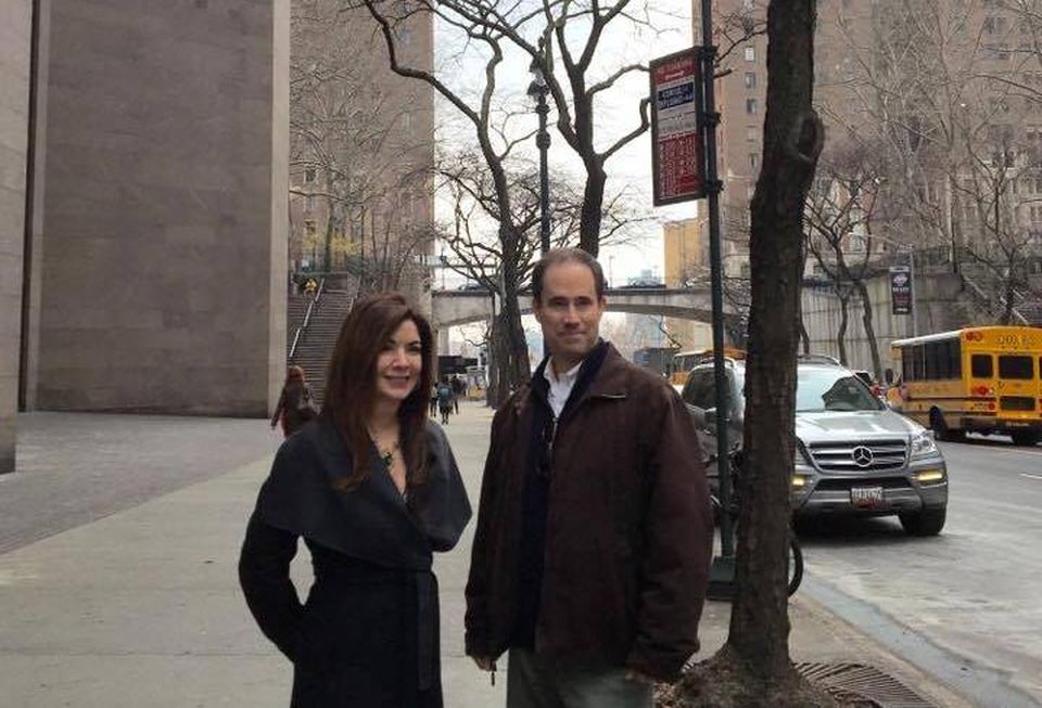 Adelaide Polsinelli and Kevin Draper in Manhattan's Turtle Bay