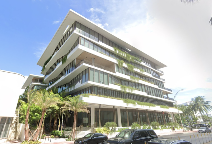 Starwood Capital's headquarters building in Miami Beach, Florida. 