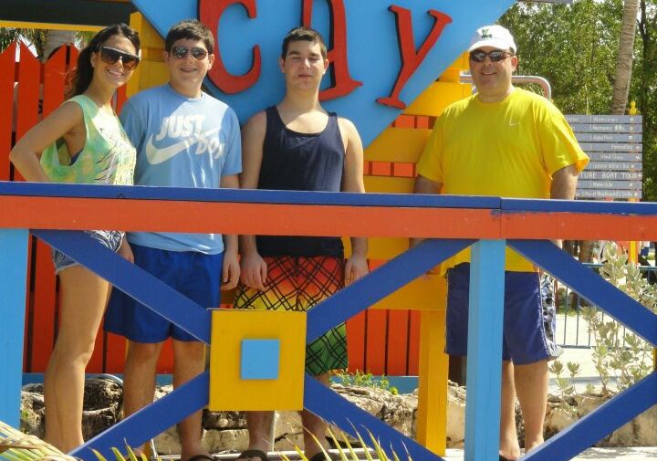 Portman Holdings SVP Thomas DeSousa, far right, on vacation with his children, daughter Megan and sons Kevin and Danny