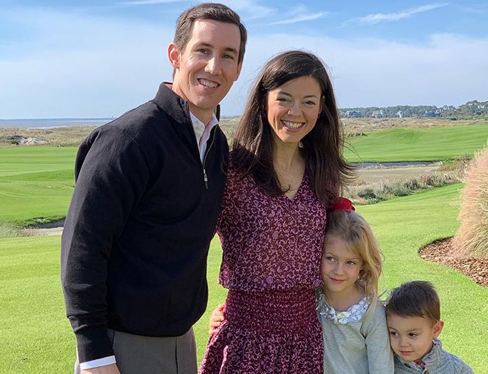The Spectrum Cos. COO Steve McClure with his wife, Erin, daughter, Grace, and son, Jack.