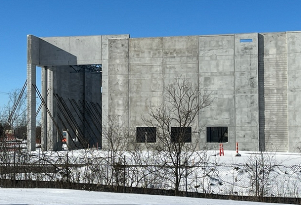 warehouse in winter